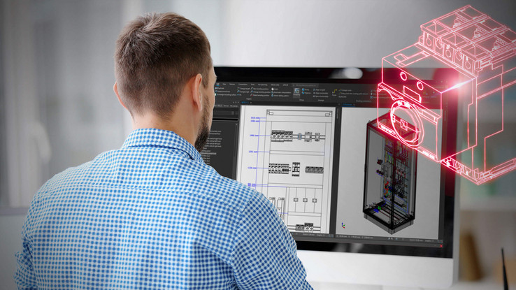 EPLAN Pro Panel for control cabinet planning in 3D